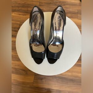 Guess black heels size 10